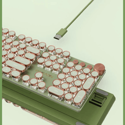 eweadn v20 typewriter mechanical gaming keyboard with led backlit 104 keys