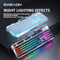 EWEADN GX80Z Silent Gaming Keyboard 104 Key Wired All Metal Backlit 0