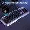 EWEADN GX80Z Silent Gaming Keyboard 104 Key Wired All Metal Backlit 1