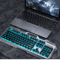 EWEADN GX80Z Silent Gaming Keyboard 104 Key Wired All Metal Backlit 4