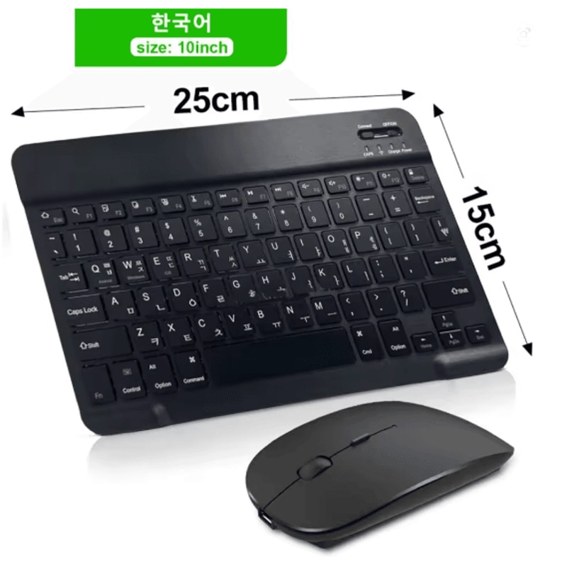 Universal Bluetooth Wireless Keyboard And Mouse Combo For IPad Tablet And PC 10