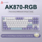 Ajazz AK870 Wireless RGB Mechanical Keyboard 84 Key Hot Swap With TFT Display 4