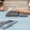 JOMAA Wireless Ergonomic Keyboard With Palm Rest Full Size Split Design 2