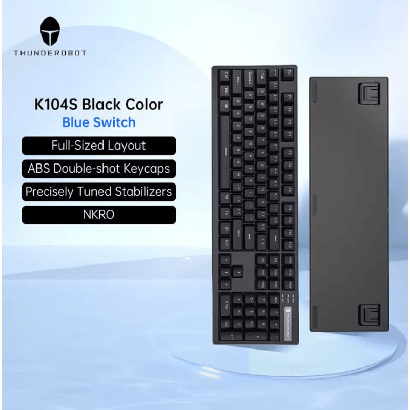 Thunderobot K104S Full Size Mechanical Keyboard 104 Key Wired Gaming And Office Keyboard 3