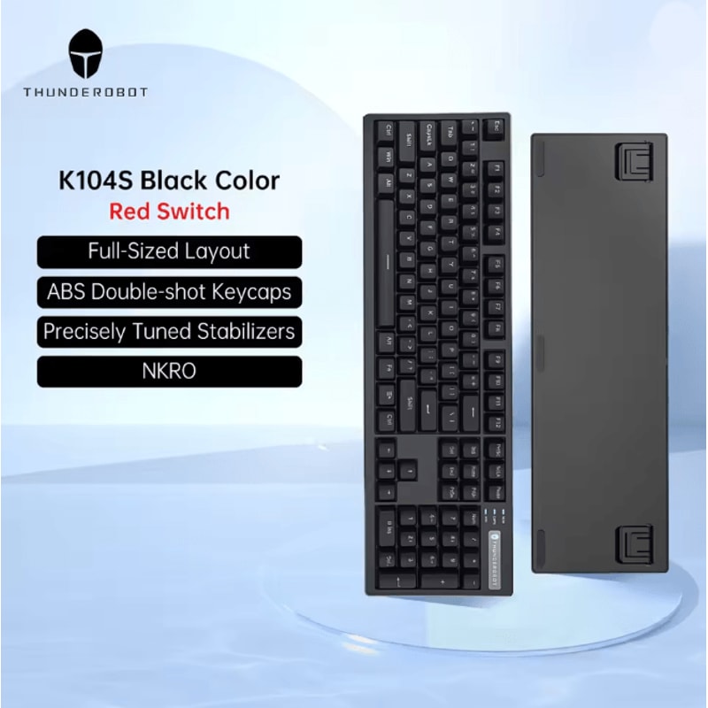 Thunderobot K104S Full Size Mechanical Keyboard 104 Key Wired Gaming And Office Keyboard 4