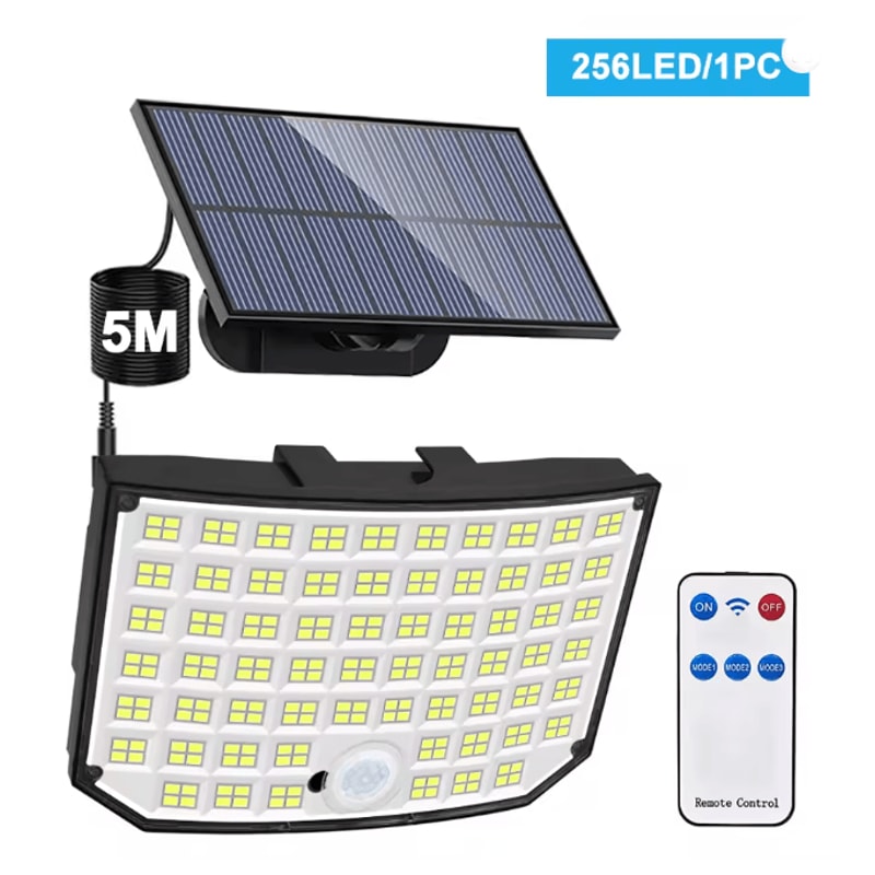 Outdoor Solar Motion Sensor Lights Waterproof LED Security Flood Light 6