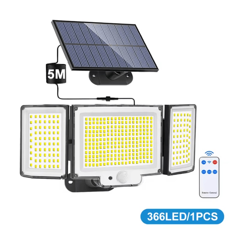 Outdoor Solar Motion Sensor Lights Waterproof LED Security Flood Light 8