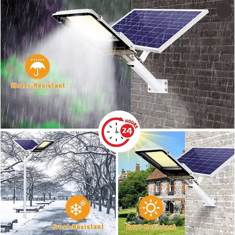 High Power Solar Street Light 8000mAh Waterproof Outdoor Wall And Garage Lamp 1
