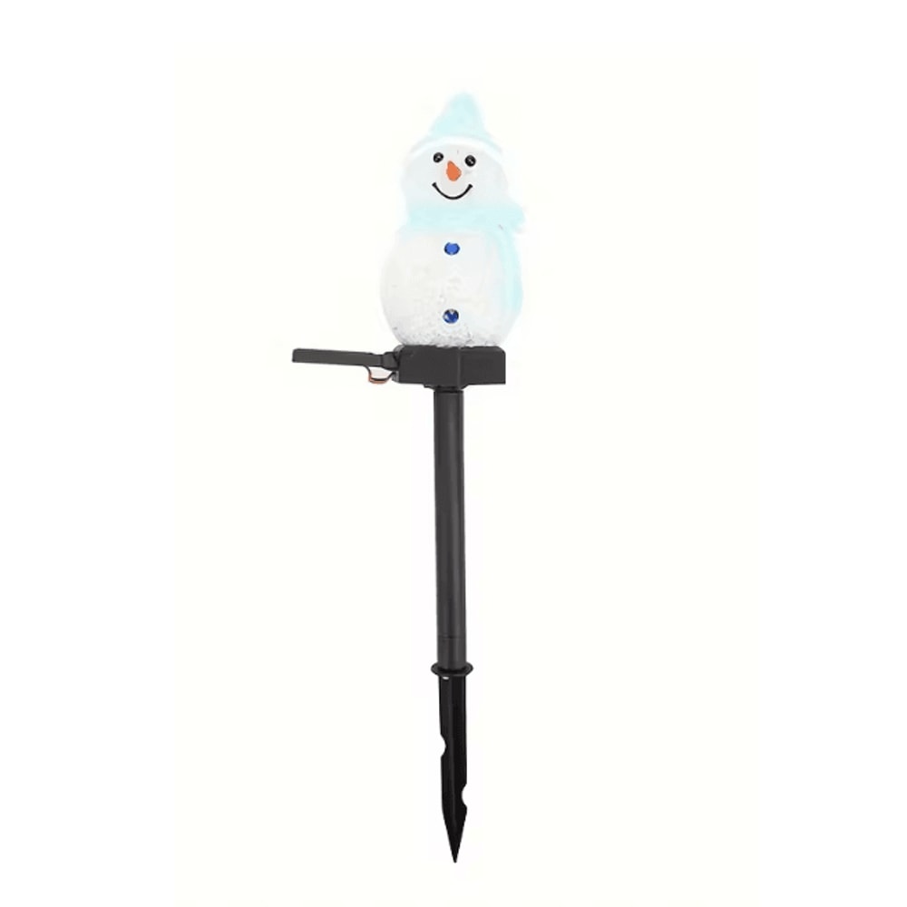 SnowGlow Solar Snowman Garden Light For Christmas Decor 4