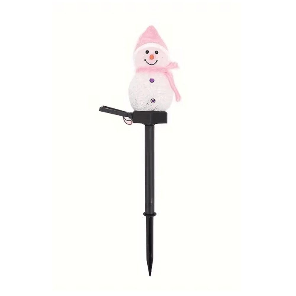SnowGlow Solar Snowman Garden Light For Christmas Decor 5