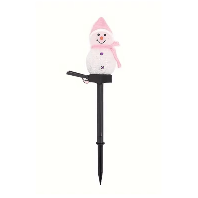 SnowGlow Solar Snowman Garden Light For Christmas Decor 5