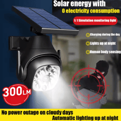 securebeam solar motion sensor wall light with camera design