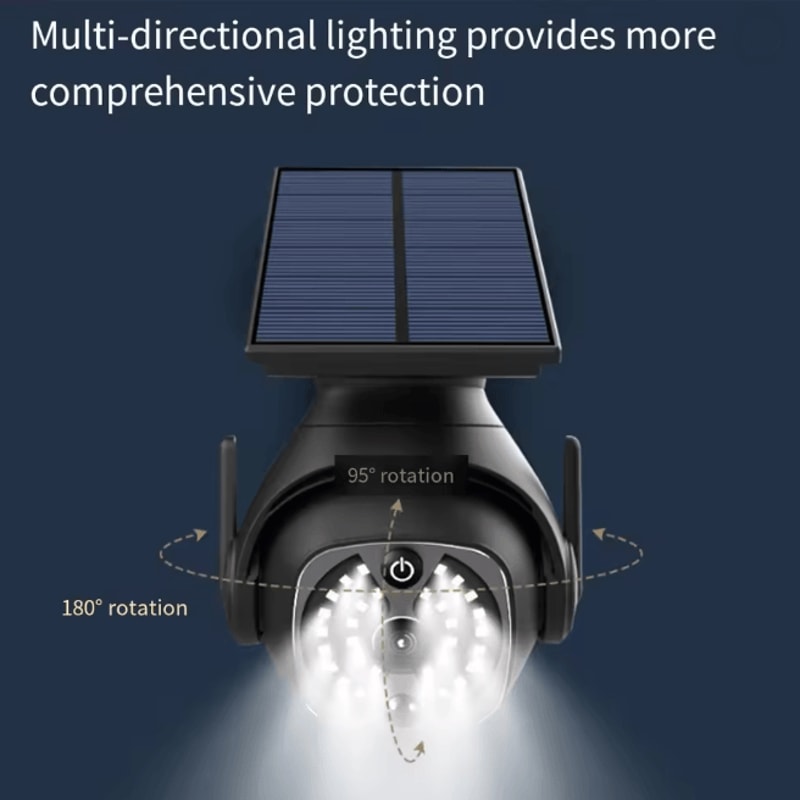 SecureBeam Solar Motion Sensor Wall Light With Camera Design 5