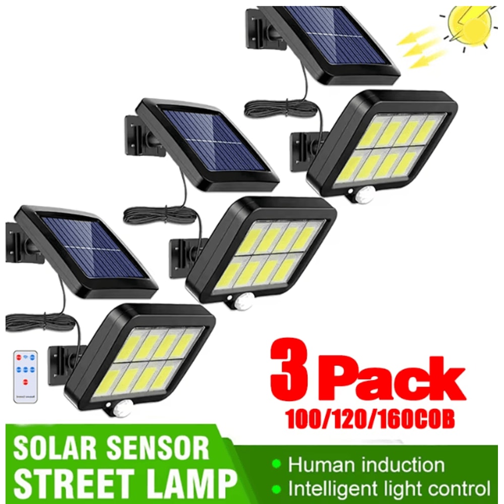 BrightGuard Solar Motion Sensor Wall Light With Split Panel 0