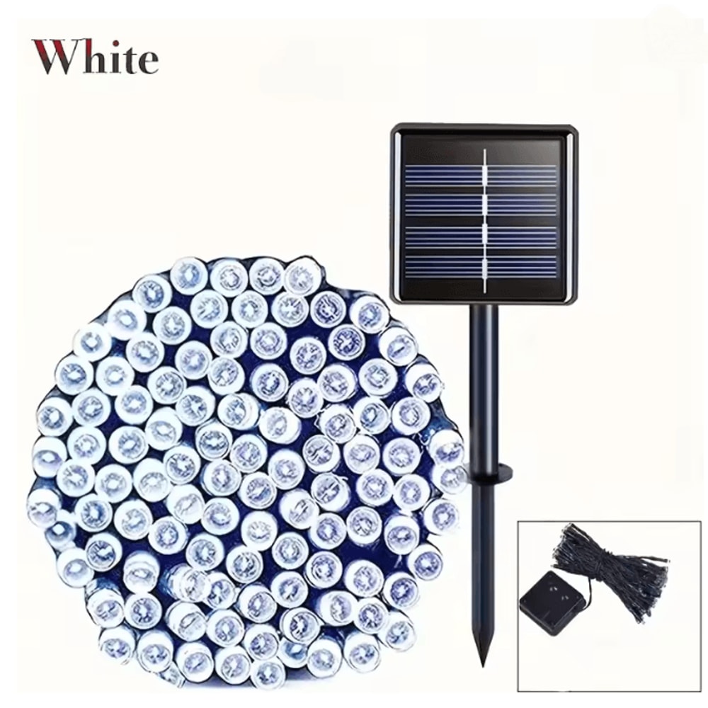 TwinkleGlow Solar String Lights For Patio And Garden 5