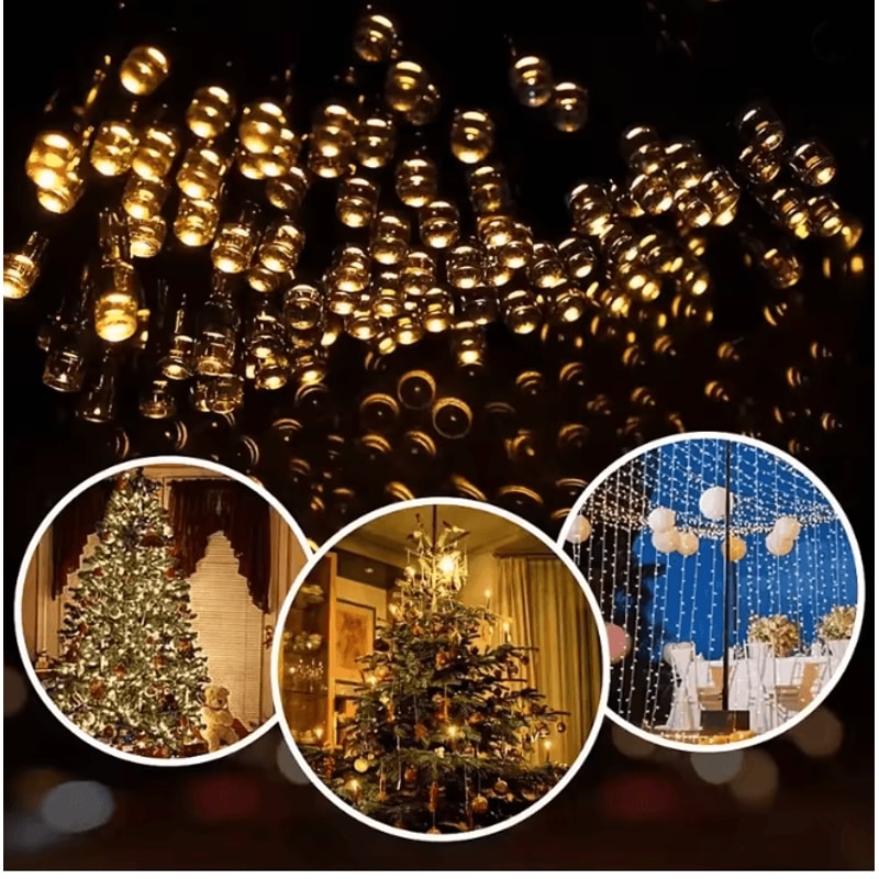 GlowCharm Solar Fairy String Lights For Garden And Holiday Decor 1