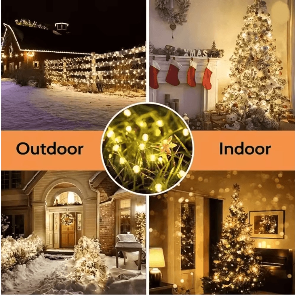 GlowCharm Solar Fairy String Lights For Garden And Holiday Decor 2