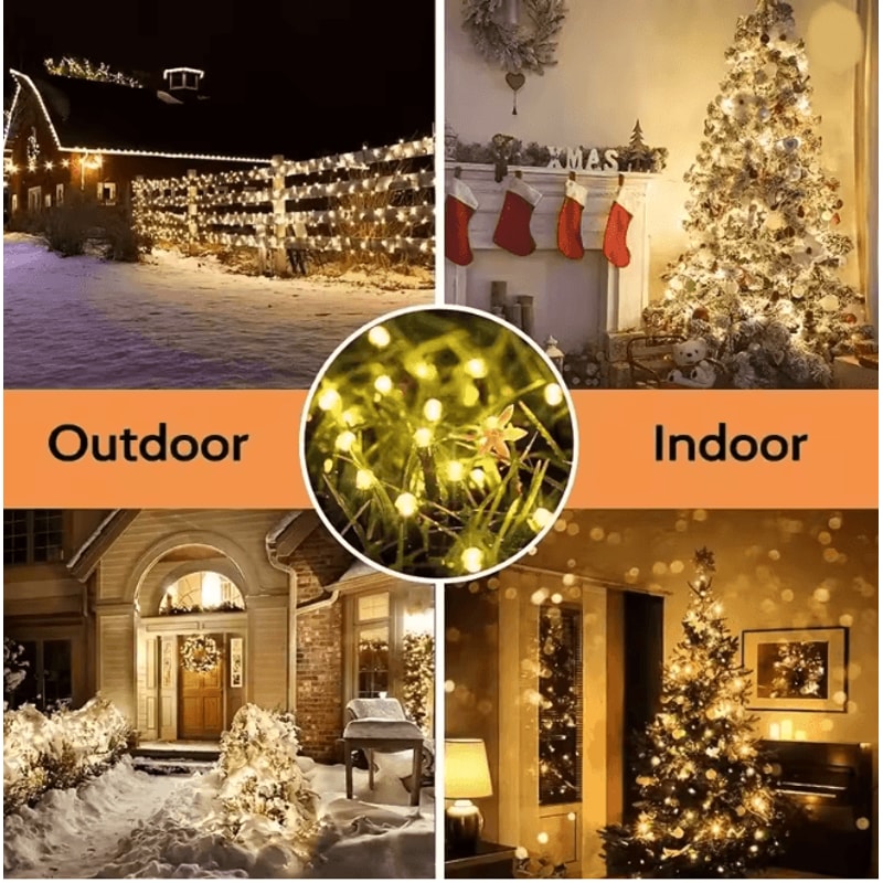 GlowCharm Solar Fairy String Lights For Garden And Holiday Decor 2