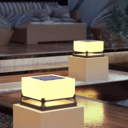 lumapost solar pillar light for modern outdoor spaces