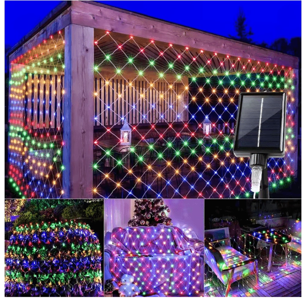 LumiWeave Solar Net Lights For Garden And Patio Decor 2