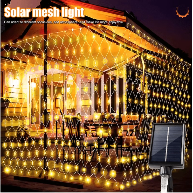 LumiWeave Solar Net Lights For Garden And Patio Decor 6