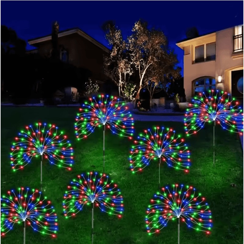 SparkBloom Solar Firework Fairy Lights For Garden And Pathway 1