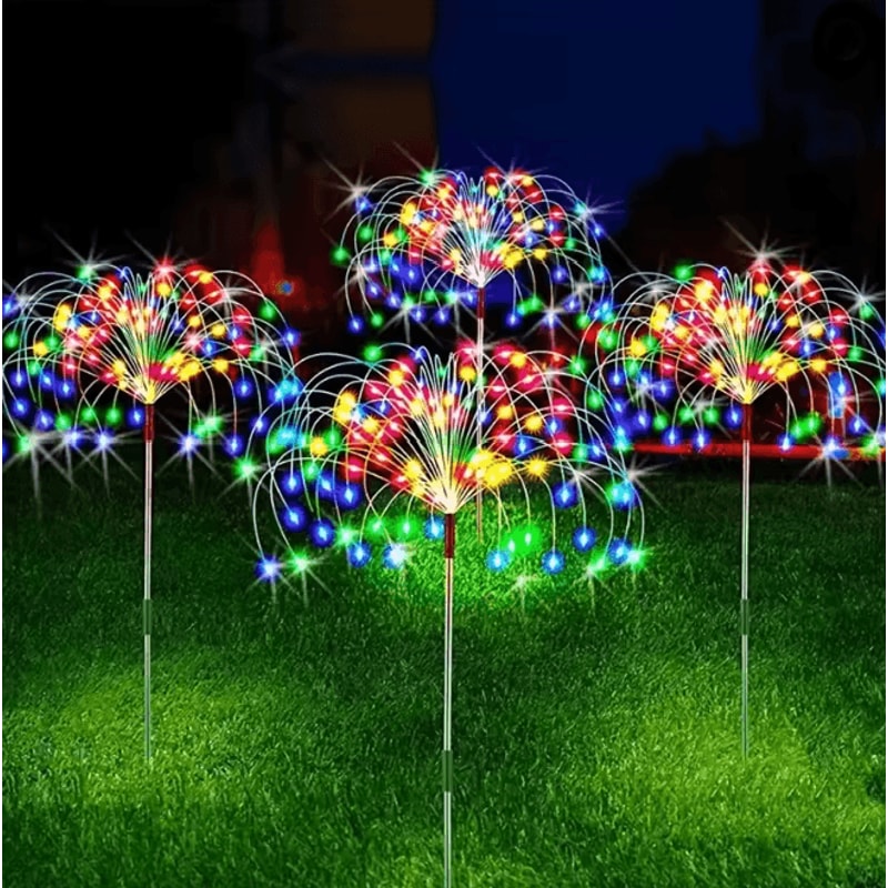 SparkBloom Solar Firework Fairy Lights For Garden And Pathway 4