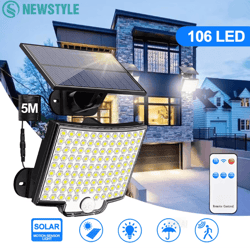 ultrabeam solar motion flood light with remote control