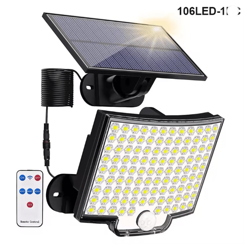 UltraBeam Solar Motion Flood Light With Remote Control 3