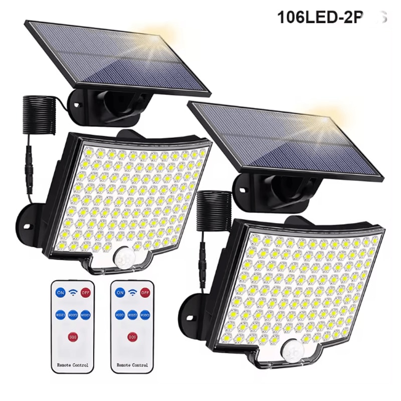 UltraBeam Solar Motion Flood Light With Remote Control 4