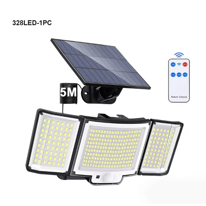 UltraBeam Solar Motion Flood Light With Remote Control 9