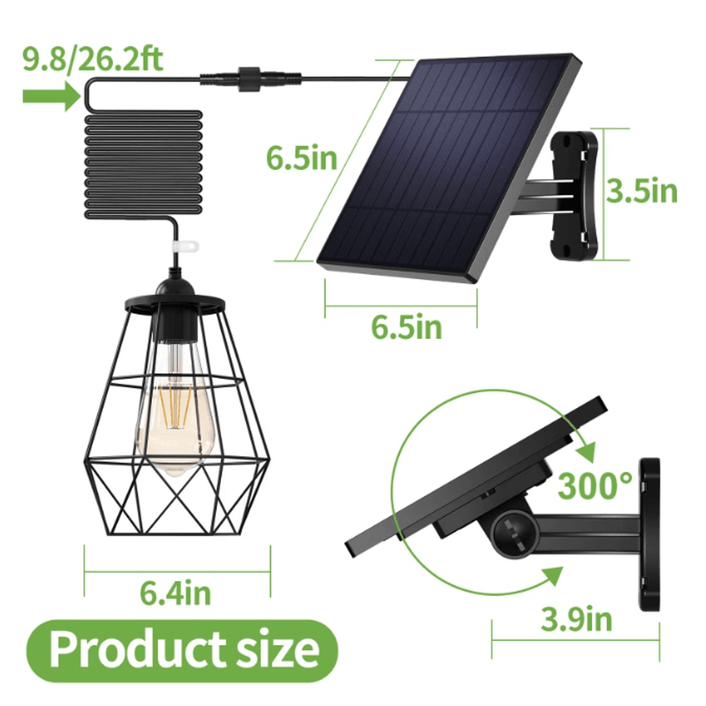 BrightHaven Solar Pendant Light For Indoor And Outdoor Spaces 3