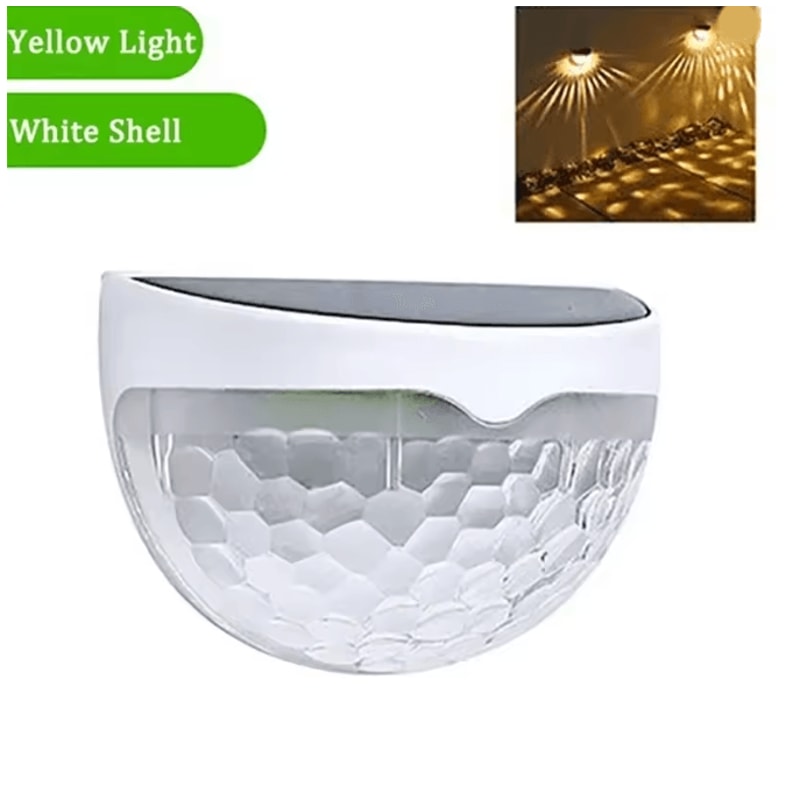 GlowEdge Solar Fence Lights 10 Pack For Outdoor Walls And Gardens 3