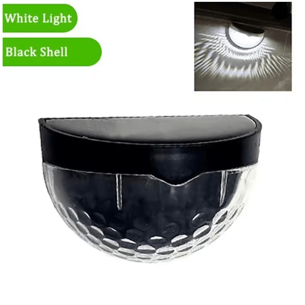 GlowEdge Solar Fence Lights 10 Pack For Outdoor Walls And Gardens 6