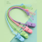 SecureHold Silicone Pacifier Clip With Teether Chain 0