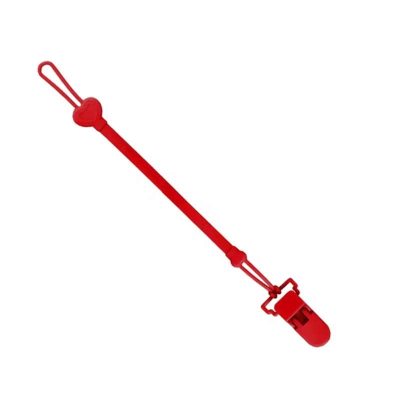 SecureHold Silicone Pacifier Clip With Teether Chain 6