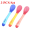 ThermaSafe Temperature Sensing Baby Spoon Set 3 Pack 0