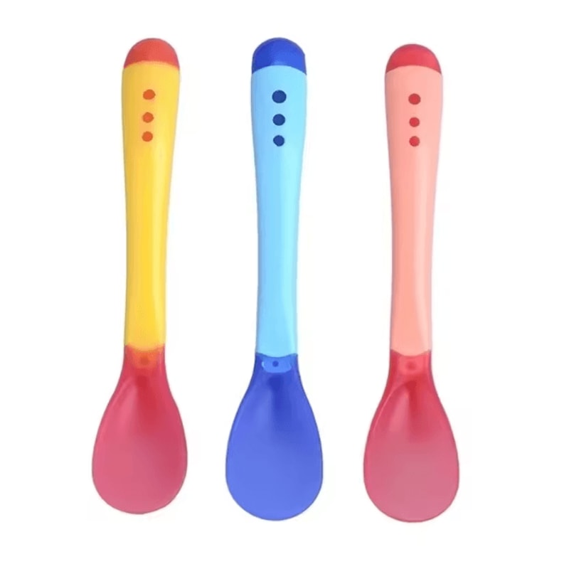 ThermaSafe Temperature Sensing Baby Spoon Set 3 Pack 1