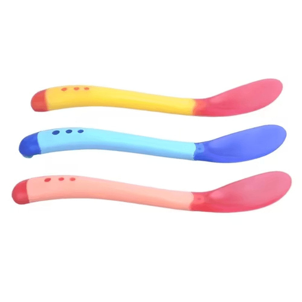 ThermaSafe Temperature Sensing Baby Spoon Set 3 Pack 2