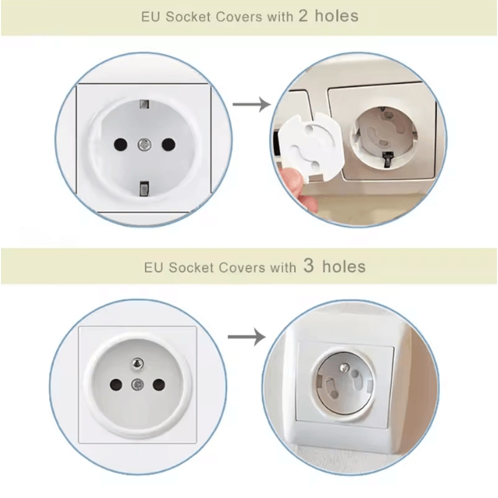 SafeShield Baby Outlet Covers 10 Pack Socket Protection Plugs 1