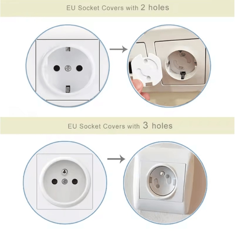 SafeShield Baby Outlet Covers 10 Pack Socket Protection Plugs 1