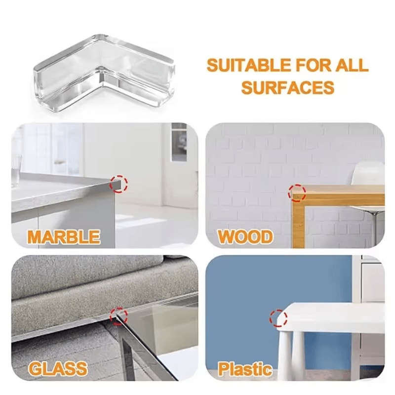 SoftShield Baby Silicone Corner Protectors For Table Edges 1
