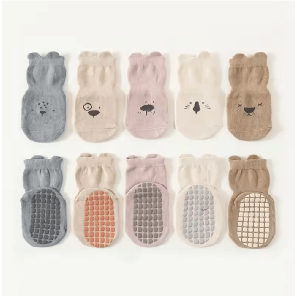HappySteps Non Slip Baby Floor Socks 3 Or 5 Pair Set 4