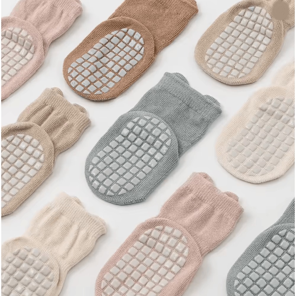 CozyGrip Anti Slip Baby Cotton Floor Socks Set 1
