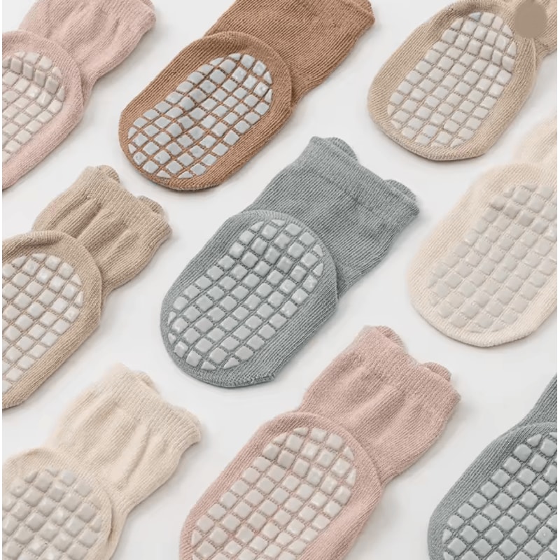 CozyGrip Anti Slip Baby Cotton Floor Socks Set 1