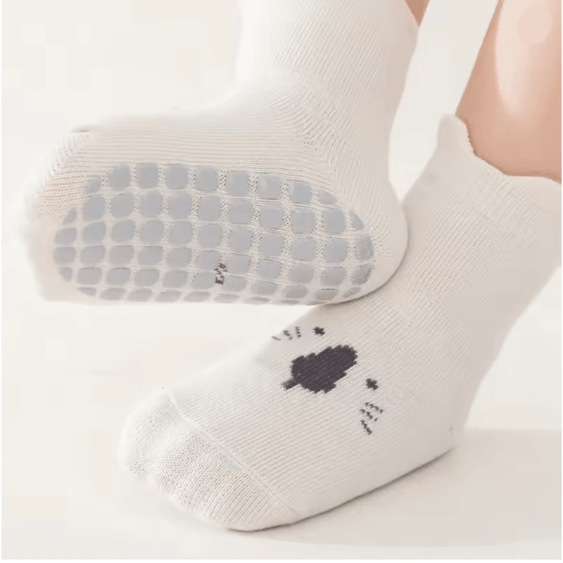 CozyGrip Anti Slip Baby Cotton Floor Socks Set 3