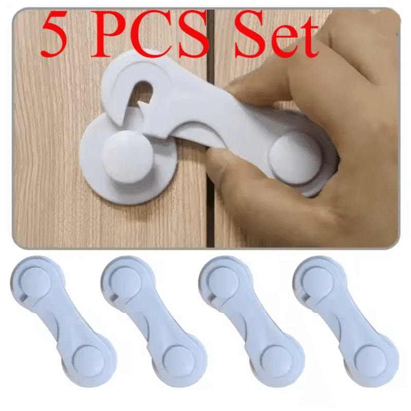 SafeGuard Pro Magnetic Cabinet Locks For Baby Proofing 5 Pack 0