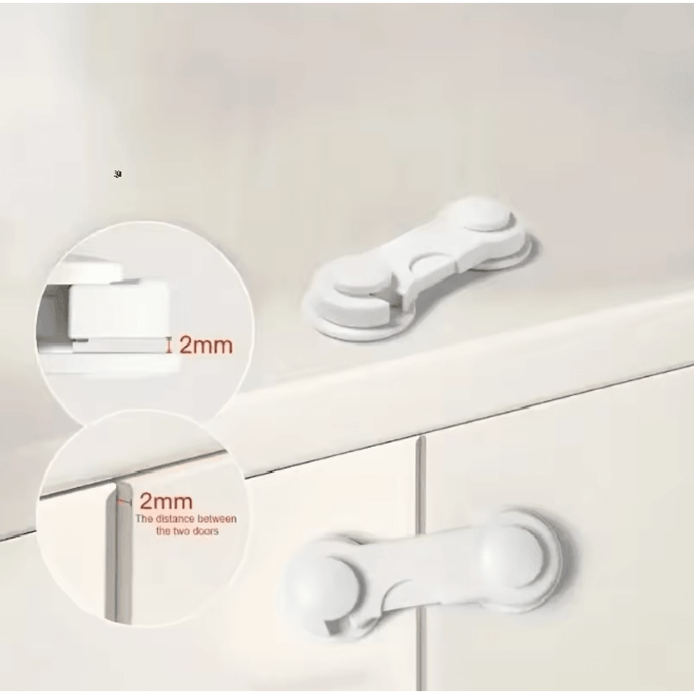 SafeGuard Pro Magnetic Cabinet Locks For Baby Proofing 5 Pack 2