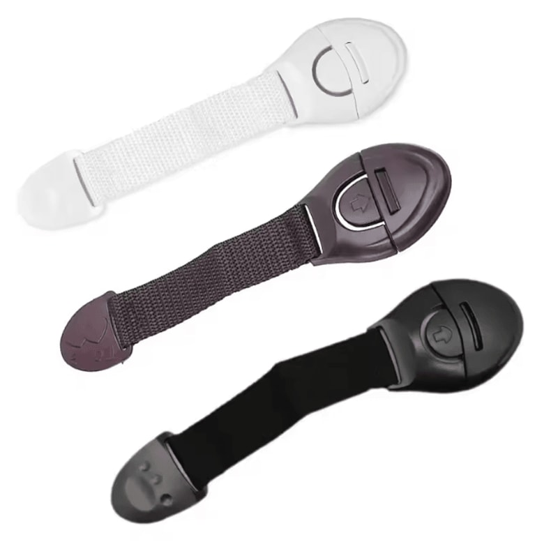 SafeLatch Child Safety Cabinet Locks Adjustable Baby Proof Straps 2