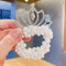Princess Pearl Crown Hair Tie For Girls Elastic Kids Hair Accessory 7